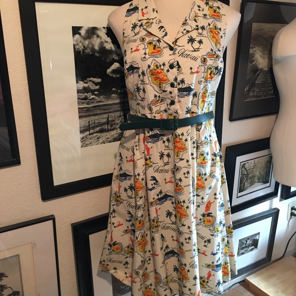 Modcloth Hawaii halter dress - Picture 5 of 8